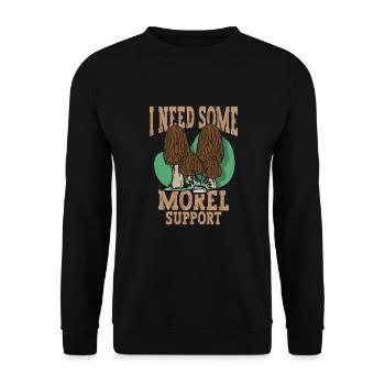 Morels Mushroom Picker Mushroom Farmer Mushroom - Sweat-shirt Unisexe - noir - Devant - Alina (178cm) & Michal (187cm)