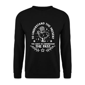 Historien de l’histoire Passionné d’histoire - Sweat-shirt Unisexe - noir - Devant - Alina (178cm) & Michal (187cm)