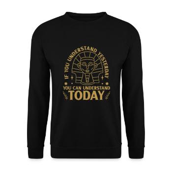 Historien de l’histoire Passionné d’histoire - Sweat-shirt Unisexe - noir - Devant - Alina (178cm) & Michal (187cm)
