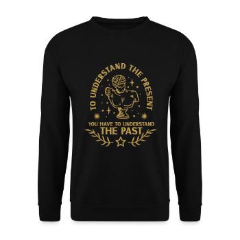 Férus d'histoire Férus d'histoire - Sweat-shirt Unisexe - noir - Devant - Alina (178cm) & Michal (187cm)