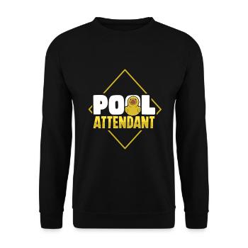 Rubber Ducks Duck Duck Lovers Bathroom - Unisex Sweatshirt - black - Front - Alina (178cm) & Michal (187cm)
