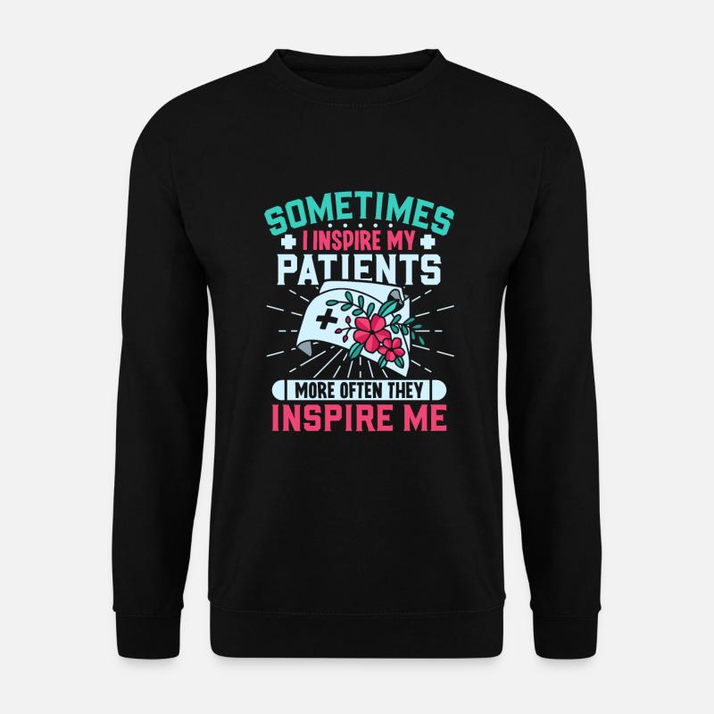 nurse nursing clinic paramedic - Unisex Sweatshirt - black