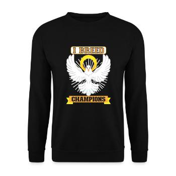 Pigeon Pigeon Racing Pigeon Racer Pigeon Keeper - Unisex Sweatshirt - black - Front - Alina (178cm) & Michal (187cm)