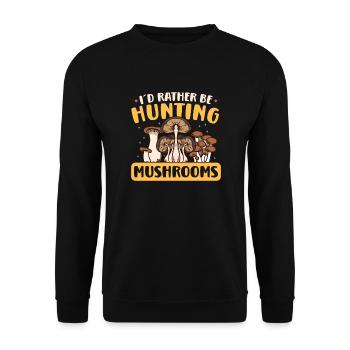 Morels Mushroom Picker Mushroom Farmer Mushroom - Unisex Pullover - Schwarz - Vorne - Alina (178cm) & Michal (187cm)