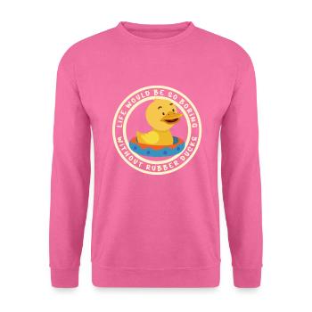 Gummiente Gummienten Entenliebhaber Badezimmer - Unisex Pullover - Pink - Vorne