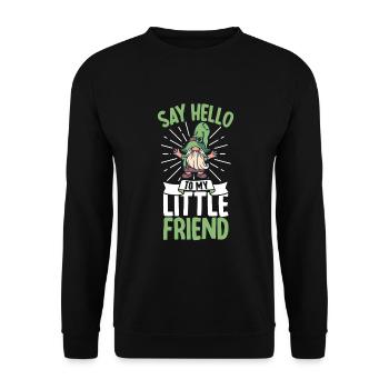 Nains de jardin Amant de gnome Jardinage drôle de gnome - Sweat-shirt Unisexe - noir - Devant - Alina (178cm) & Michal (187cm)