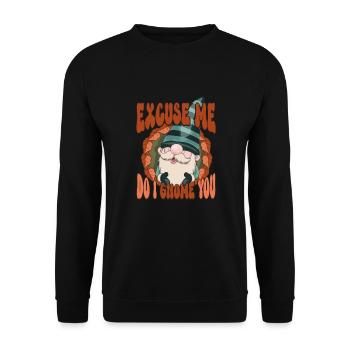 Nains de jardin Amant de gnome Jardinage drôle de gnome - Sweat-shirt Unisexe - noir - Devant - Alina (178cm) & Michal (187cm)