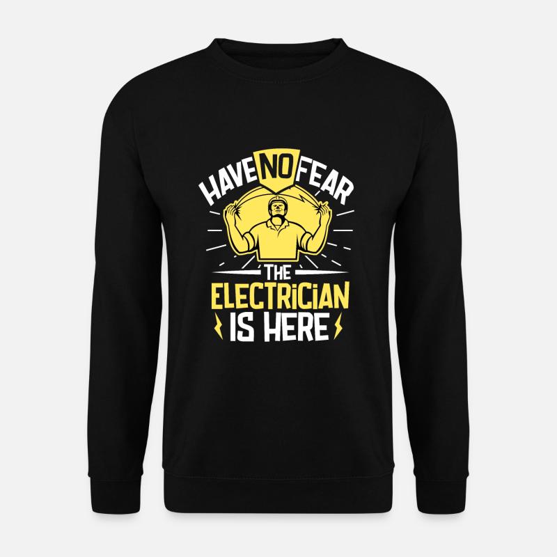 Elektriker Elektroingenieur Lineman Electrical - Unisex Pullover - Schwarz