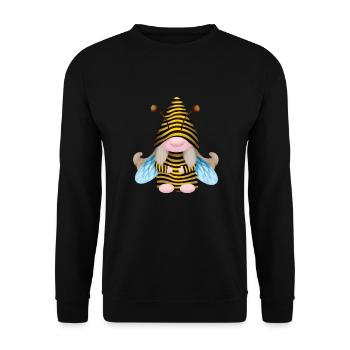Gnome Abeille Abeille Apiculteur Apiculture Abeille Apiculture - Sweat-shirt Unisexe - noir - Devant - Alina (178cm) & Michal (187cm)