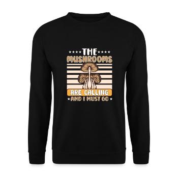 Morels Mushroom Picker Mushroom Farmer Mushroom - Sweat-shirt Unisexe - noir - Devant - Alina (178cm) & Michal (187cm)