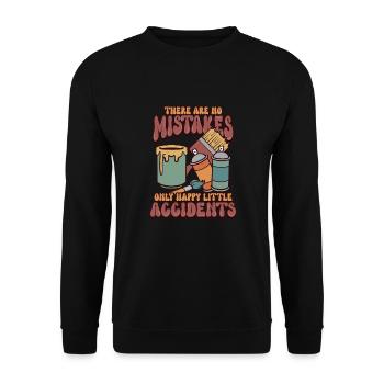 Künstler Malerei Maler Kunstfarbe Kunstlehrer - Unisex Pullover - Schwarz - Vorne - Alina (178cm) & Michal (187cm)