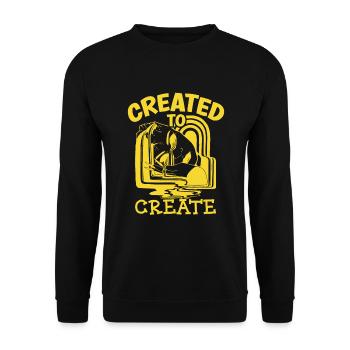 Artiste Peinture Peintre Art Couleur Art Professeur - Sweat-shirt Unisexe - noir - Devant - Alina (178cm) & Michal (187cm)