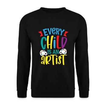 Artist Painting Painter Art Paint Art Teacher - Unisex Sweatshirt - black - Front - Alina (178cm) & Michal (187cm)