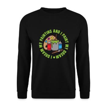 Artiste Peinture Peintre Art Couleur Art Professeur - Sweat-shirt Unisexe - noir - Devant - Alina (178cm) & Michal (187cm)