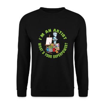 Artist Painting Painter Art Color Art Teacher - Unisex Sweatshirt - black - Front - Alina (178cm) & Michal (187cm)