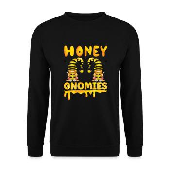 Apiculteur Gnomes Gnome Amant Drôle Gnome Abeille à miel - Sweat-shirt Unisexe - noir - Devant - Alina (178cm) & Michal (187cm)