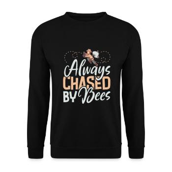 Honey Bee Beekeeping Beekeeper Honeybee Beekeeping - Unisex Sweatshirt - black - Front - Alina (178cm) & Michal (187cm)