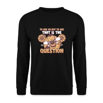 Honey Bee Beekeeping Beekeeper Honeybee Beekeeping - Unisex Sweatshirt - black - Front - Alina (178cm) & Michal (187cm)
