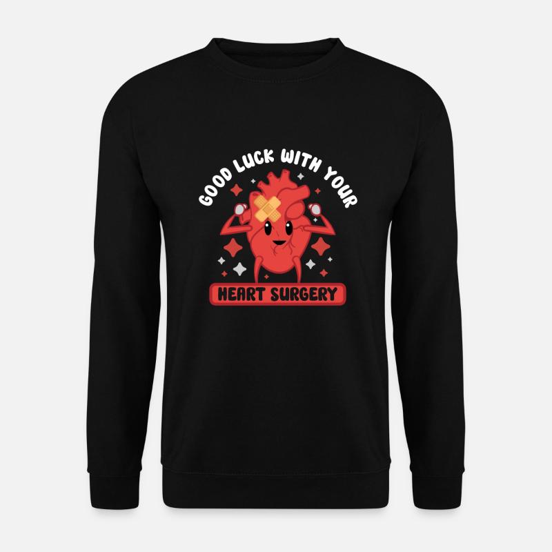 Heart Attack Open Heart Surgery Heart Surgery Gift - Unisex Pullover - Schwarz