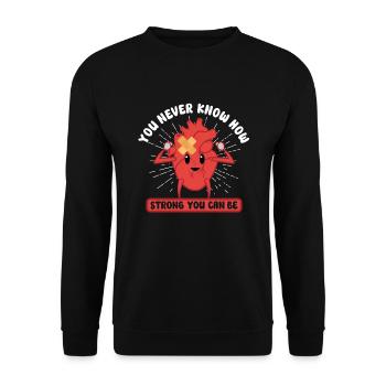 Crise cardiaque Chirurgie à cœur ouvert Chirurgie cardiaque Cadeau - Sweat-shirt Unisexe - noir - Devant - Alina (178cm) & Michal (187cm)