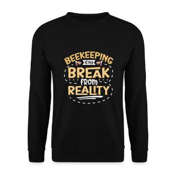 Honey Bee Beekeeping Beekeeper Honeybee Beekeeping - Unisex Pullover - Schwarz - Vorne - Alina (178cm) & Michal (187cm)