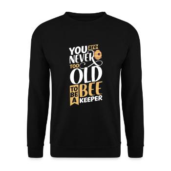 Honey Bee Beekeeping Beekeeper Honeybee Beekeeping - Unisex Pullover - Schwarz - Vorne - Alina (178cm) & Michal (187cm)
