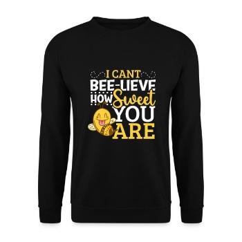 Honey Bee Beekeeping Beekeeper Honeybee Beekeeping - Unisex Pullover - Schwarz - Vorne - Alina (178cm) & Michal (187cm)
