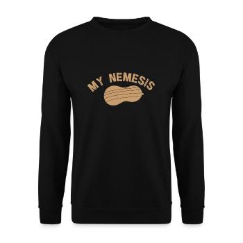 Survivant de l’allergie aux arachides Sensibilisation à l’allergie aux arachides - Sweat-shirt Unisexe - noir - Devant - Alina (178cm) & Michal (187cm)