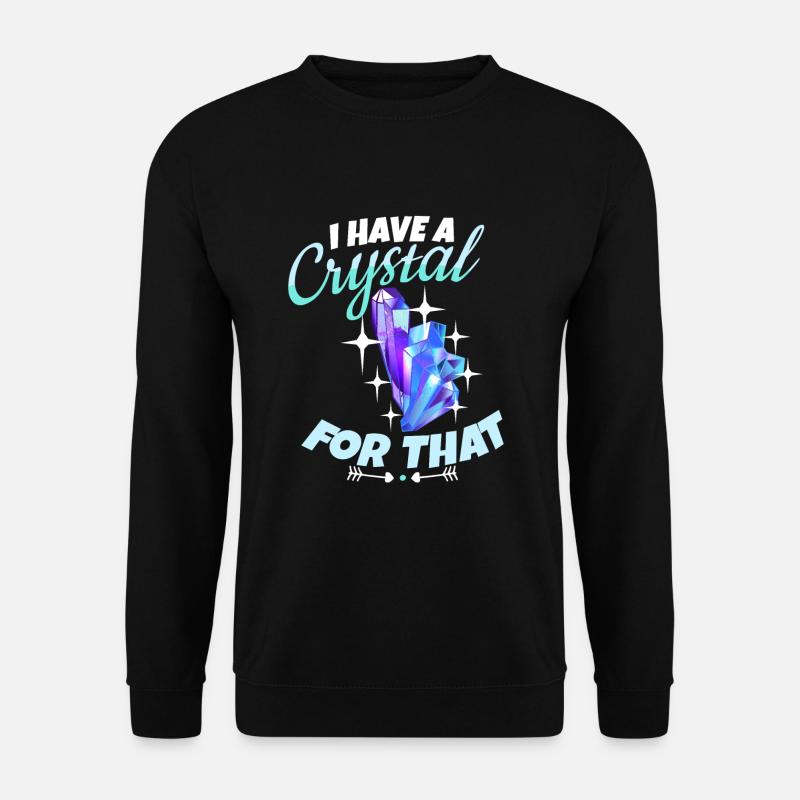 Crystal Healing Crystals and Stones - Unisex Sweatshirt - black