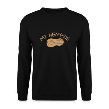 Survivant de l’allergie aux arachides Sensibilisation à l’allergie aux arachides - Sweat-shirt Unisexe - noir - Devant - Alina (178cm) & Michal (187cm)