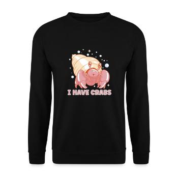 Hermit Crab Crabbing Crab Whisperer Crab Hunting - Unisex Sweatshirt - black - Front - Alina (178cm) & Michal (187cm)