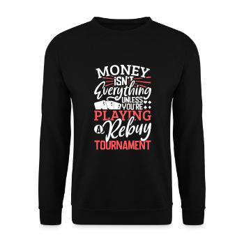 Poker Casino Joueur de poker Jeu de roulette - Sweat-shirt Unisexe - noir - Devant - Alina (178cm) & Michal (187cm)