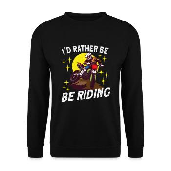 Dirt Bike Dirt Bike Riding Motocross Dirt Biking - Unisex Pullover - Schwarz - Vorne - Alina (178cm) & Michal (187cm)