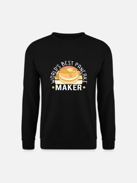 Pancake Maker Pancake Lover Funny Waffle - Unisex Pullover - Schwarz
