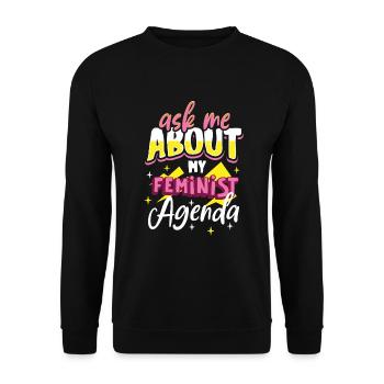Féminisme Le pouvoir des femmes pro-choix Pro Avortement - Sweat-shirt Unisexe - noir - Devant - Alina (178cm) & Michal (187cm)