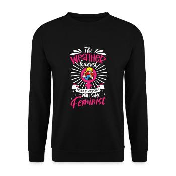 Féminisme Le pouvoir des femmes pro-choix Pro Avortement - Sweat-shirt Unisexe - noir - Devant - Alina (178cm) & Michal (187cm)