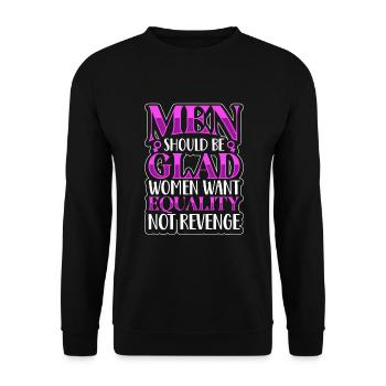 Féminisme Le pouvoir des femmes pro-choix Pro Avortement - Sweat-shirt Unisexe - noir - Devant - Alina (178cm) & Michal (187cm)