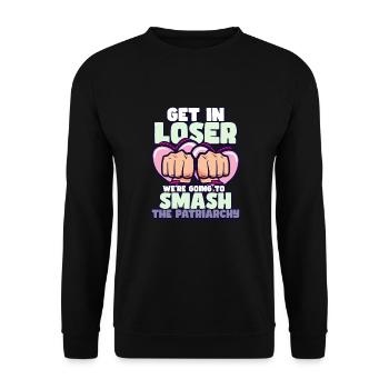 Féminisme Le pouvoir des femmes pro-choix Pro Avortement - Sweat-shirt Unisexe - noir - Devant - Alina (178cm) & Michal (187cm)