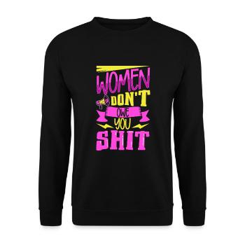 Féminisme Le pouvoir des femmes pro-choix Pro Avortement - Sweat-shirt Unisexe - noir - Devant - Alina (178cm) & Michal (187cm)