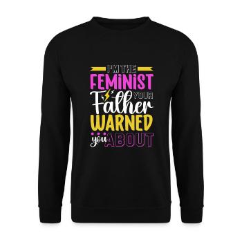 Féminisme Le pouvoir des femmes pro-choix Pro Avortement - Sweat-shirt Unisexe - noir - Devant - Alina (178cm) & Michal (187cm)