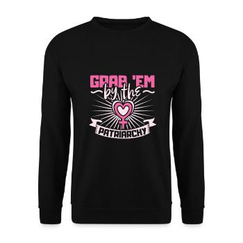 Feminism Women's Power Pro-choice Pro Abortion - Unisex Sweatshirt - black - Front - Alina (178cm) & Michal (187cm)