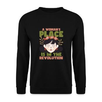 Féminisme Le pouvoir des femmes pro-choix Pro Avortement - Sweat-shirt Unisexe - noir - Devant - Alina (178cm) & Michal (187cm)