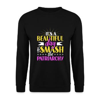 Féminisme Le pouvoir des femmes pro-choix Pro Avortement - Sweat-shirt Unisexe - noir - Devant - Alina (178cm) & Michal (187cm)
