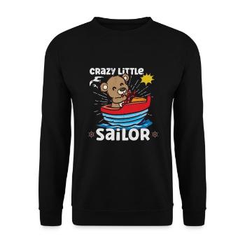 Voilier Bateau Kid Child Yacht Boat - Sweat-shirt Unisexe - noir - Devant - Alina (178cm) & Michal (187cm)