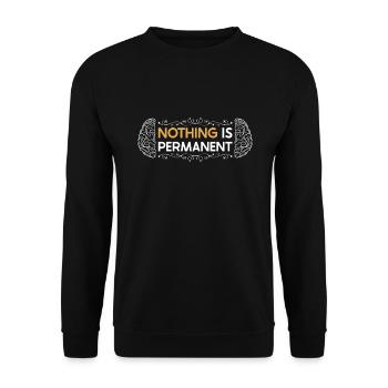 Stroke Survivor Stroke Awareness - Unisex Sweatshirt - black - Front - Alina (178cm) & Michal (187cm)
