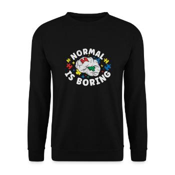 Autism Awareness Autism Disease Autistic Gift - Unisex Pullover - Schwarz - Vorne - Alina (178cm) & Michal (187cm)