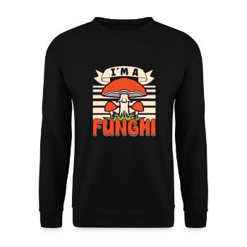 Morels Mushroom Picker Mushroom Farmer Mushroom - Unisex Pullover - Schwarz - Vorne - Alina (178cm) & Michal (187cm)