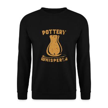 Pottery pottery clay ceramic - Unisex Sweatshirt - black - Front - Alina (178cm) & Michal (187cm)