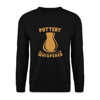 Pottery Pottery Clay Ceramicists Ceramic Potters - Unisex Sweatshirt - black - Front - Alina (178cm) & Michal (187cm)