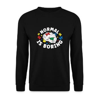 Autism Awareness Autism Disease Autistic Gift - Unisex Pullover - Schwarz - Vorne - Alina (178cm) & Michal (187cm)